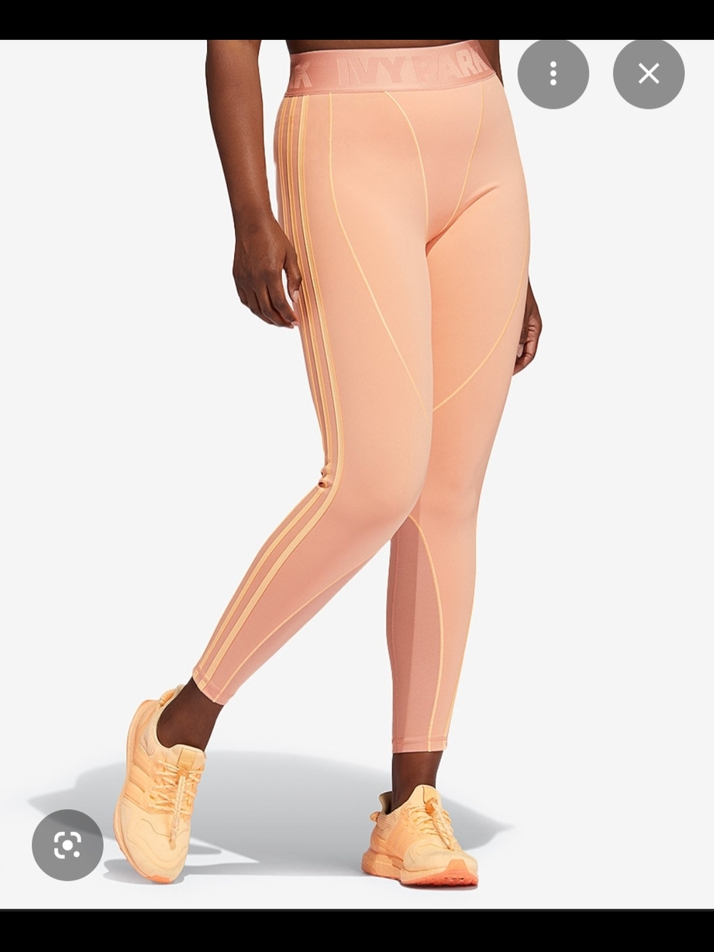 Ivy Park x Adidas Peach Active High-Rise Leggings with Side Stripes *never worn*